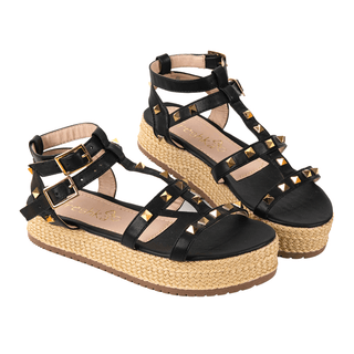 Sandalias de Plataforma - Gypsi Negra | FRESHKA CO