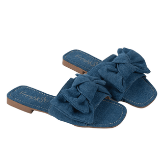 Sandalias para mujer con punta Cuadrada - Olivia Denim | FRESHKA CO