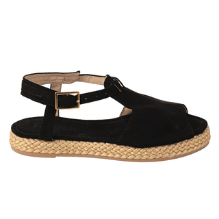 Sandalias Negras para Mujer - Campesina | FRESHKA CO