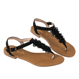 Sandalias Jazmin Negra | FRESHKA CO