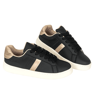 Tenis suela bajita ref Nala negro, son suaves y vienen cosidos | FRESHKA CO