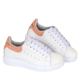 Tenis clásicos para mujer Blanco con Rosa - Queen | FRESHKA CO