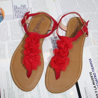 Sandalias Jazmin Roja | FRESHKA CO